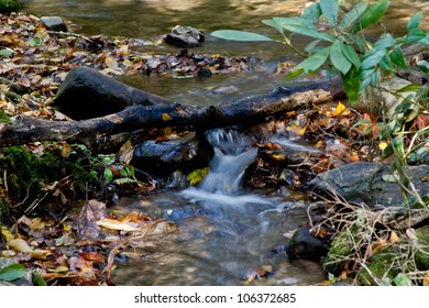 A free flowing stream in the mountains.