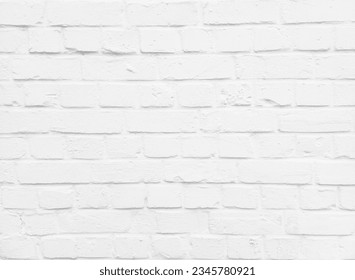Free photo white old brick wall texture background