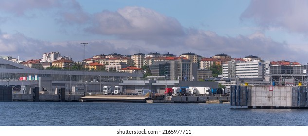 The Free Port, Free Economic Zone And Apartment Buildings In The District Gärdet A Sunny Summer Day In Stockholm, Sweden 2022-06-05