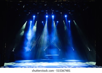 Free Stage With Lights, Lighting Devices.