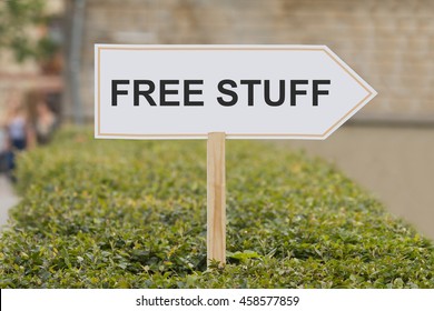 free stuff signpost