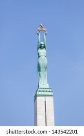 Freedom Monument In Riga