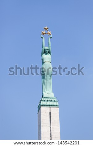 Freedom Monument in Riga