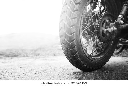 Freedom. Motorcycle On The Road