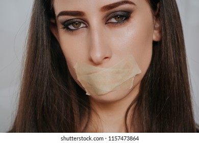 Freedom Of Speech. Jealousy. Lies.Freedom. Journalist. Speak The Truth. Closed Mouth.Secret. Violence. Censorship. Policy