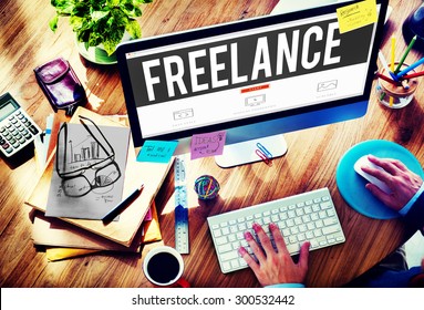 Freelance Part time Outsources Job Employment Concept - Shutterstock ID 300532442