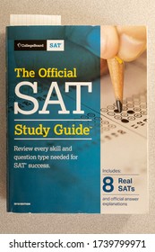 Freeport Illinois May 24 2020 Official SAT Test Prep Book On Table