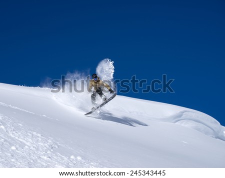 Image, Stock Photo deep snow intoxication