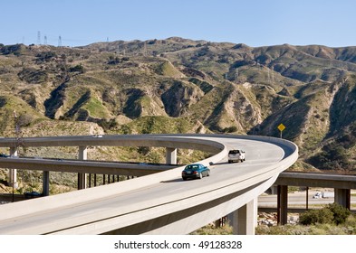 A Freeway Overpass Bridge In Southern California.