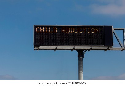 Freeway Sign advising of a child abduction  - Powered by Shutterstock