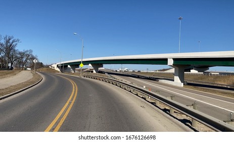 A Freeway Underpass Urban Street