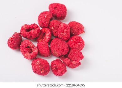 Freeze Dried Raspberries Top View