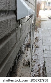 Freezing Rain Backyard Winter Canada