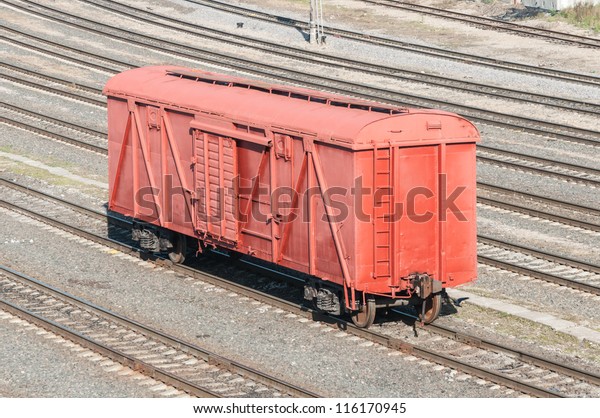 Freight car in shunting\
yard