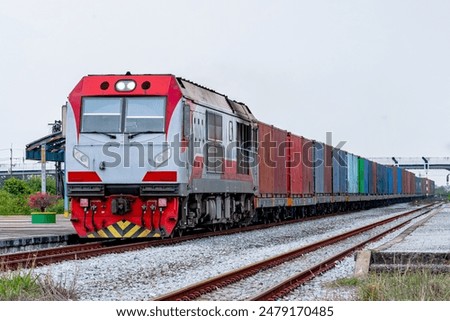 freight Container train num 843 