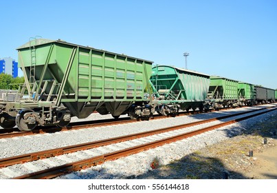 Freight Railroad Hopper Cars
