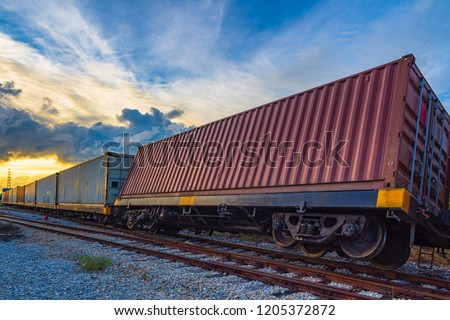 Similar – Image, Stock Photo destroyed trains in a city lost in the war in Ukraine