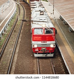 Freight train approaches.