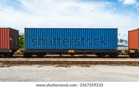 freight train container loading container Port
