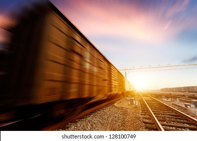 Freight Train Motion Blur