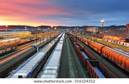 Freight trains - Cargo transportation