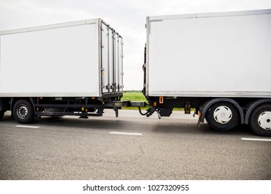 White Delivery Truck Blank Panel On Stock Photo 1361288207 | Shutterstock