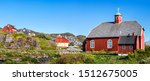 The Frelserens Kirke church built in 1832, also known as Our Saviour. Qaqortoq - Julianehab, Greenland.