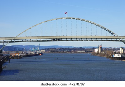 The Fremont Bridge, Portland OR.