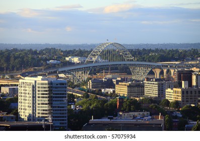 The Fremont Bridge, Portland Oregon.