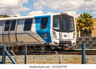 Fremont, CA, USA - May 11, 2022: The San Francisco Bay Area Rapid Transit Train (Bart)