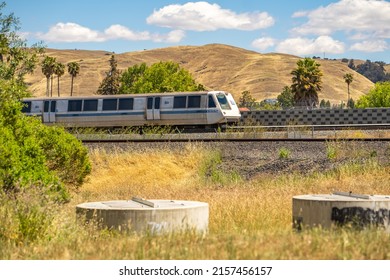 Fremont, CA, USA - May 11, 2022: The San Francisco Bay Area Rapid Transit Train (Bart)