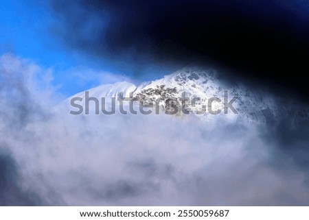 Similar – Image, Stock Photo snow hike Norway Territory