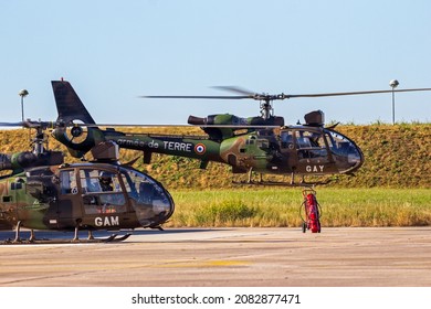 French Army Aerospatiale SA342M Gazelle Helicopter Taking Off. France - August 24, 2016