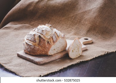 French artisan bread loaf