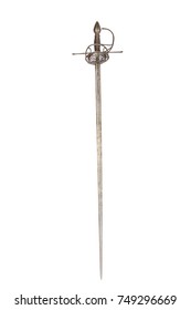 French battle sword (rapier) from the times of Queen Margot and the French Wars of Religion (1562-1598). Epee with full hilt. France XVI century.  