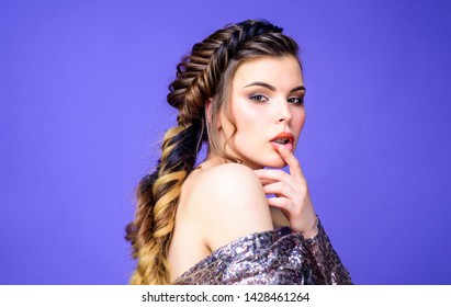French Plait Hairstyles Images Stock Photos Vectors