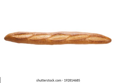 French Bread On White Isolate Background