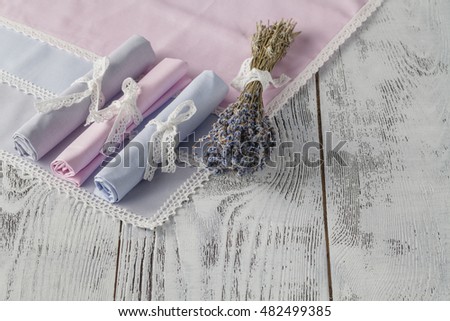 French breakfast serving on rustic wooden table