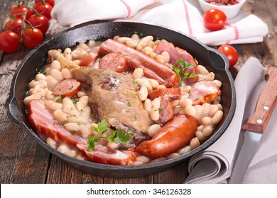 French Cassoulet With Bean And Meats