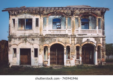 French Style Colonial House Savannakhet Images Stock Photos