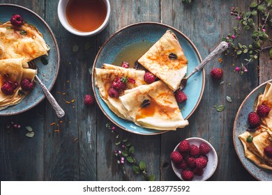 French Crepe Suzette for Chandeleur