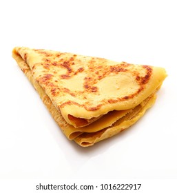 French Crepes On White Background