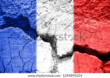 French crisis and social fracture concept