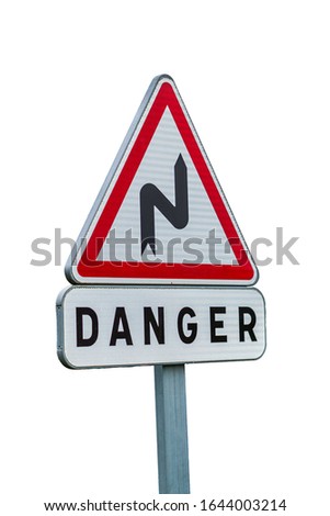 Similar – Risk vs. safety sign