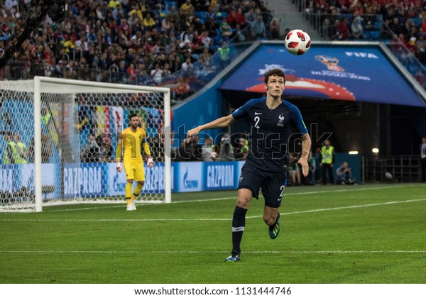 French Defender Benjamin Pavard During 12 Stock Photo Edit Now 1131444746