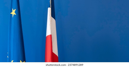 Banderas francesas y europeas