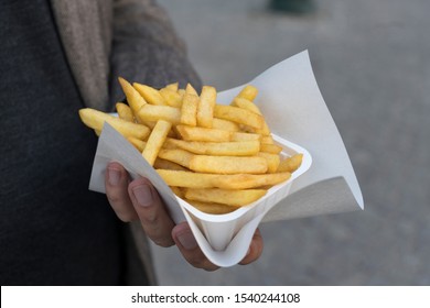 French Fries In Bruges, Belgium, Europe