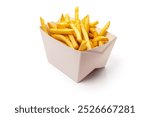  French fries isolated on white background.