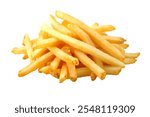 French fries isolated on white background