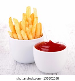 French Fries And Ketchup